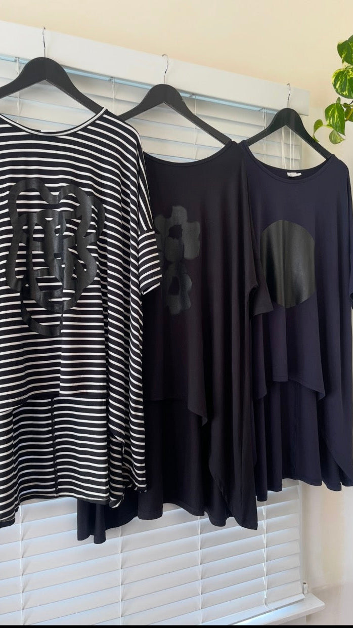 flow top navy - circle