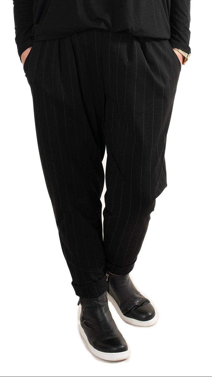 Star Pant - Black Pinstripe