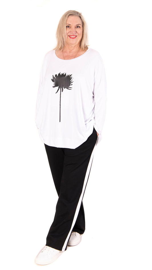 stride pant - white stripe