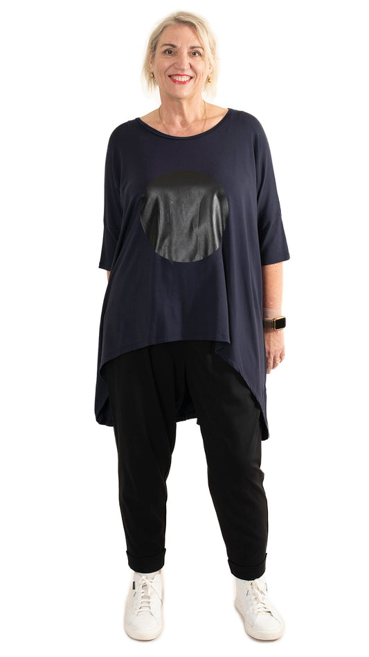 flow top navy - circle