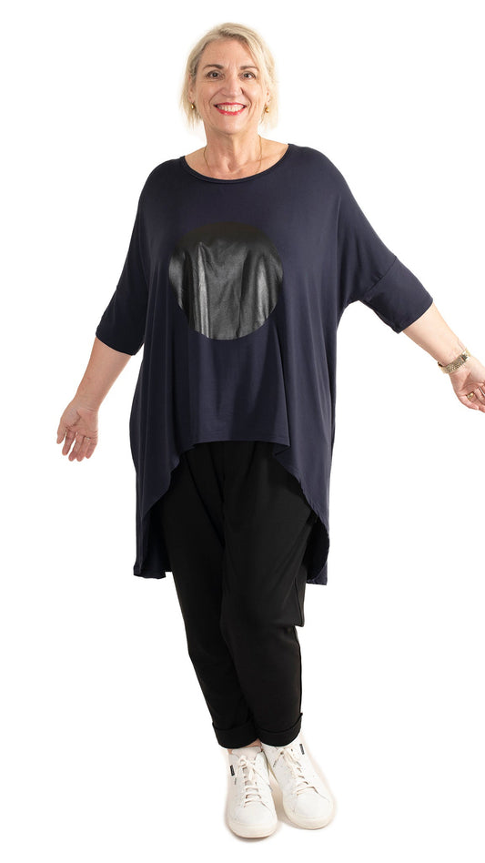 flow top navy - circle