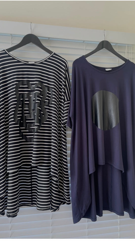 flow top navy - circle
