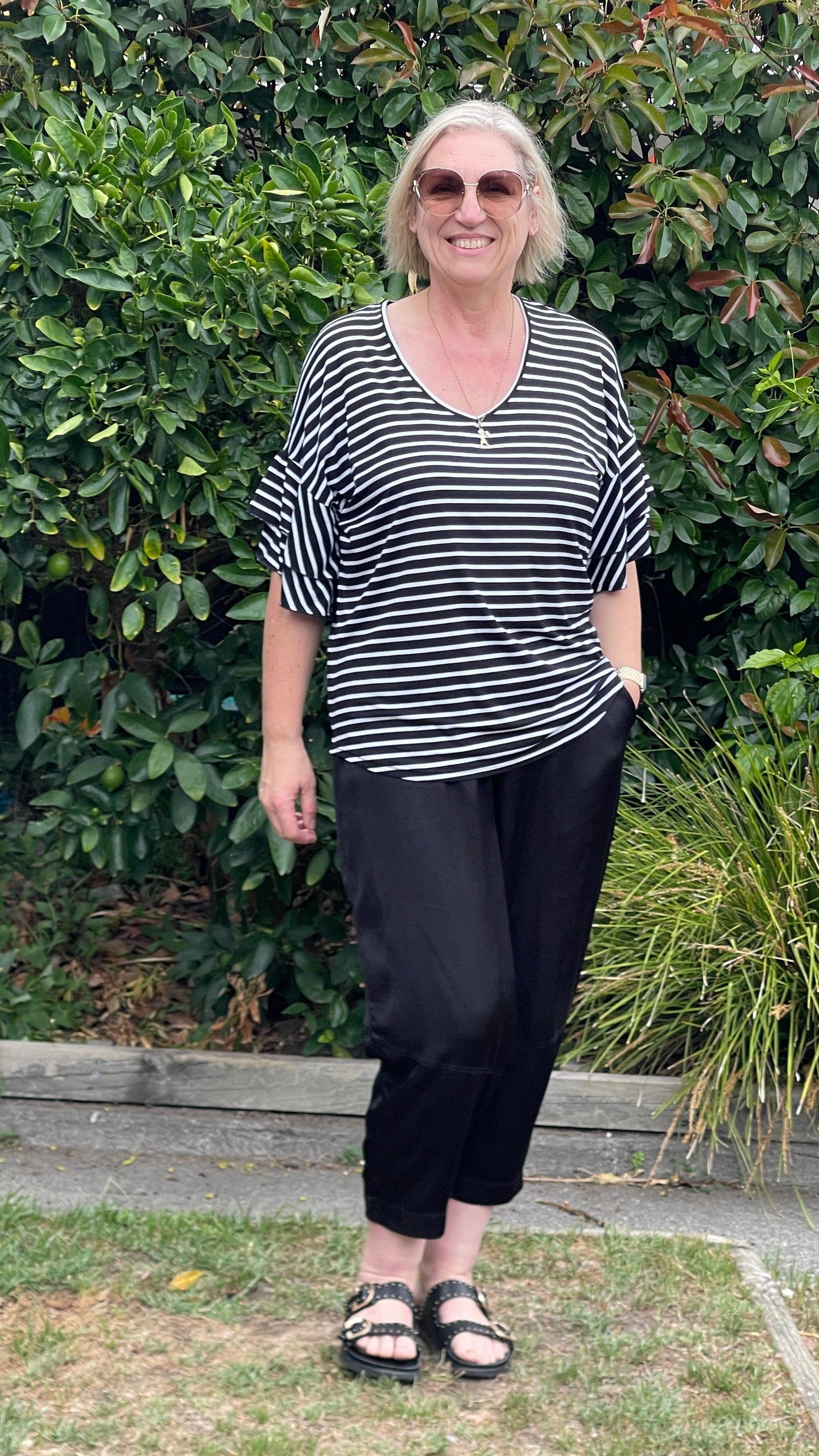 Frill me tee - stripe