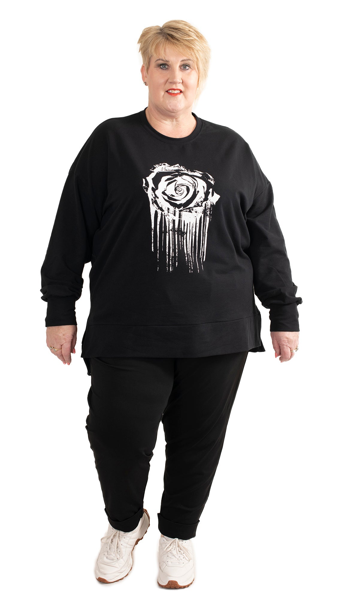 Storm sweat black - crying rose