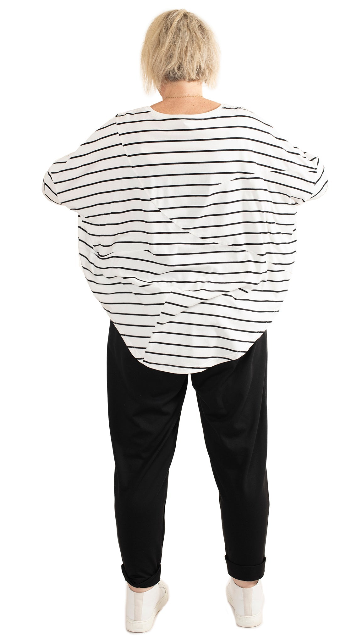 Dart top - white stripe
