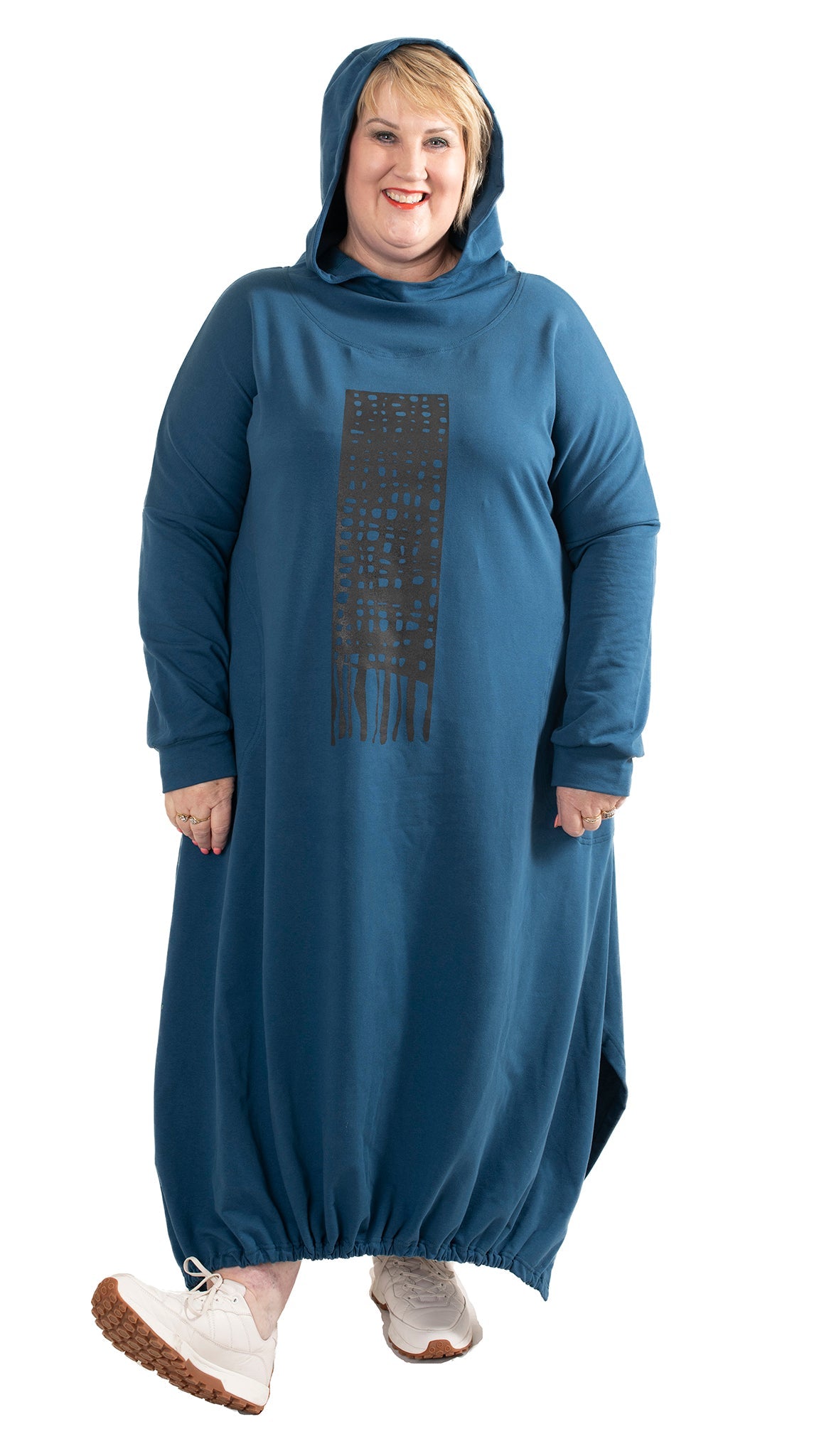 Skate dress Blue - Weave print
