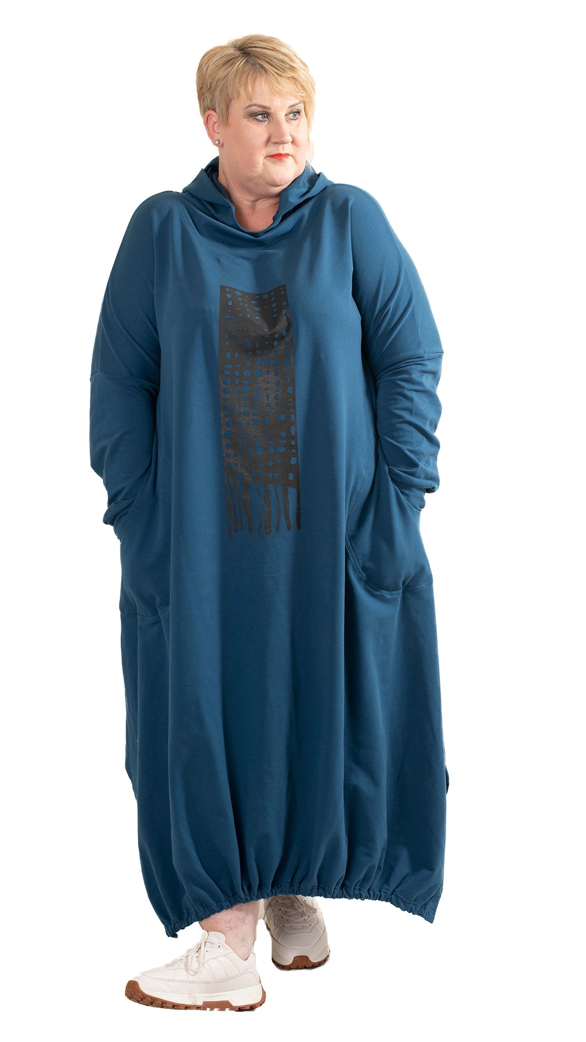 Skate dress Blue - Weave print