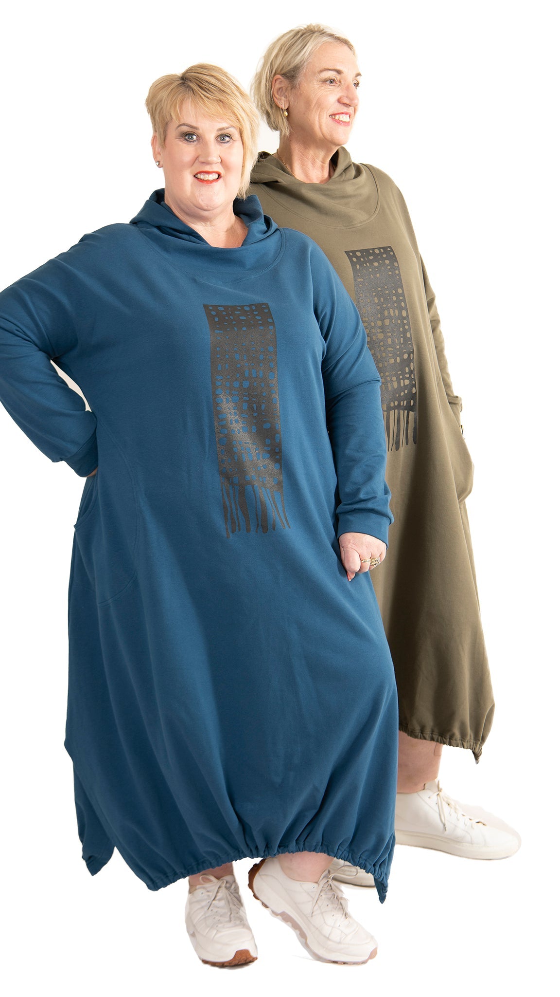 Skate dress Blue - Weave print