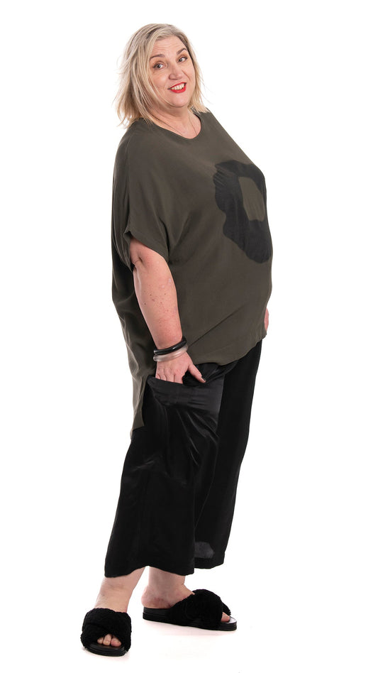 muse pant black satin
