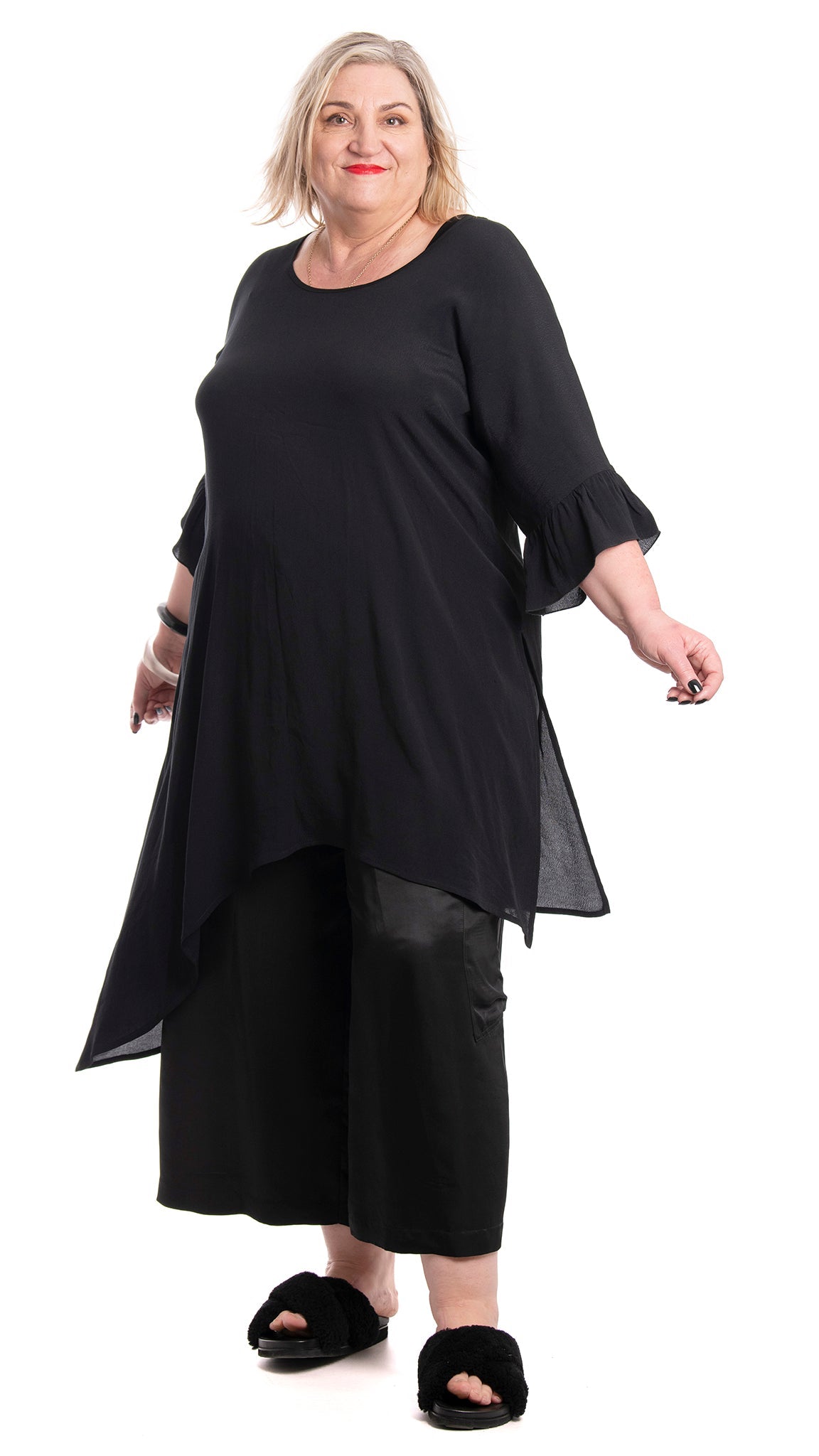 muse pant black satin