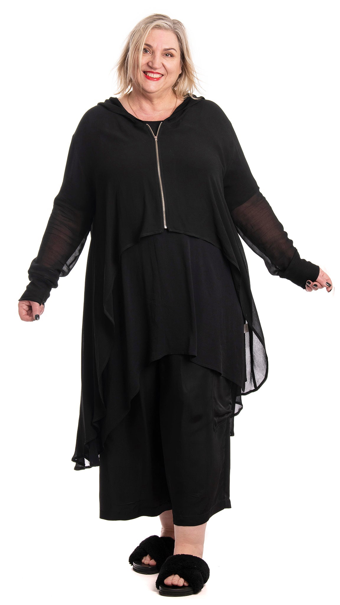 muse pant black satin
